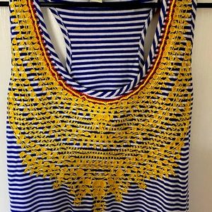 Size S Greylin embroidered blue summer dress